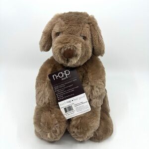 NWT Brookstone Luxe NAP Pup (Puppy) Plush Stuffed Animal 10” Tall